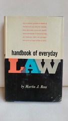 Handbook of Everyday Law by Martin J. Ross – 1959 Hardcover with Jacket VG