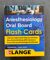 Anesthesiology Oral Board Flash Cards McGraw Hill Lange Gadsden Jones 150 Cards