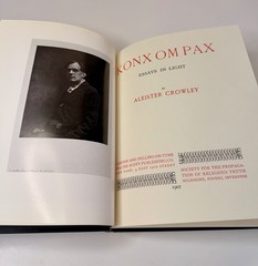 Aleister Crowley; ‘Konx Om Pax’, 1990 Teitan Press Occult RARE