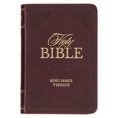 Kjv Holy Bible, Mini Pocket Size, Faux Leather Red Letter Edition – Ribbon …