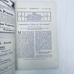1905 SEPTEMBER National Geographic Magazine Vol XVI No 9