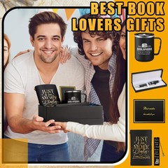 6 Pcs Book Lovers Gifts for Men Women 17 oz Abibliophobia Coffee Mugs Leather…