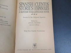 Spanish Stories Cuentos Espanoles by Angel Flores 1964 Dual Language Bantam PB