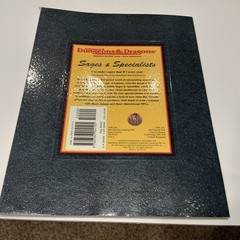 Advanced Dungeons & Dragons Sages and Specialists Paperback 2146