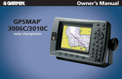 Garmin GPSMAP 3006C 3010C Owners Manual: 130 Pages Color, Free Ship