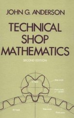 Technical Shop Mathematics by John G Anderson
