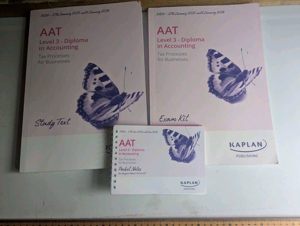 AAT Level 3 Diploma in Accounting Tax Processes for Business Kaplan Q2022
