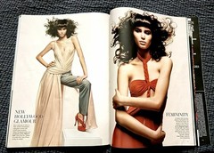 Harper’s Bazaar January 2004 Angela LINDVALL Natalia VODIANOVA Daria WERBOWY