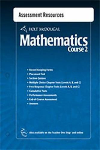 Holt McDougal Mathematics: Assessment Resources with Answers Course 2