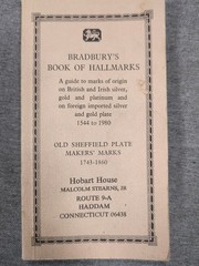 1980 Edition Bradbury’s Book of Hallmarks: Guide to Marks of Origin Makers Marks