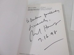 Ryszard Horowitz SIGNED Inscribed 1998 Fine Art Photography Book Monograph