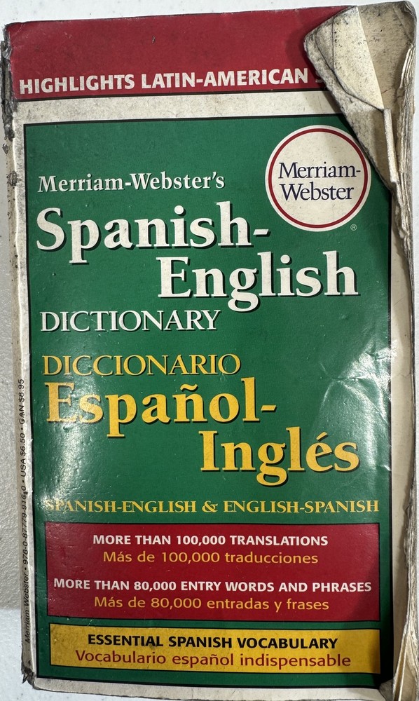 🍀 Merriam-Webster’s Spanish-English Dictionary Diccionario Español-Inglés 🍀