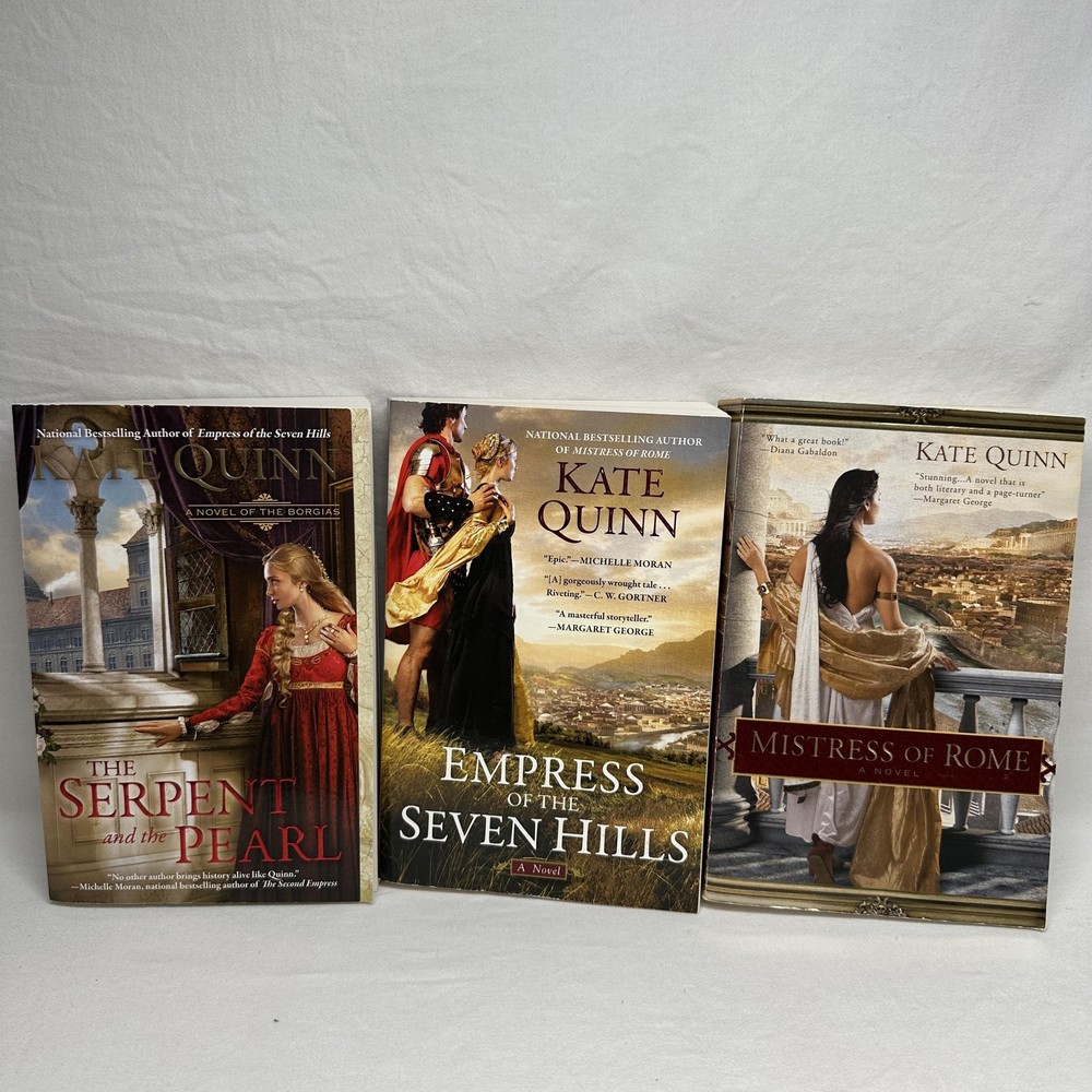 Kate Quinn Rome Historical Lot 3 Paperback Novels Mistress Empress Borgias Books