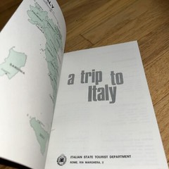 1969 A TRIP TO ITALY 128 Pages Different Itineraries ITALIAN STATE TOURISM Dept