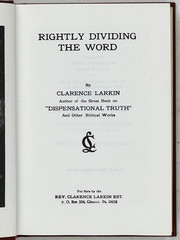CLARENCE LARKIN. Rightly Dividing the Word HC VG