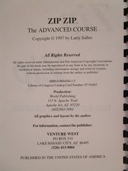 Zip Zip The Advanced Course by Larry Sallee 1997 gold nugget metal detecting