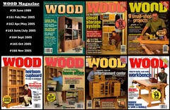 WOOD Magazine ~ 6 Issues of 2005 + June 1989 ~ 784 Pages! ~ Excellent Condition