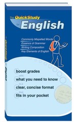 English (Quickstudy Books) – Paperback By BarCharts, Inc. – VERY GOOD