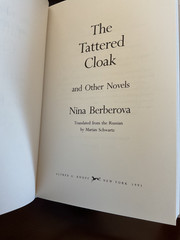 The Tattered Cloak And Other Novels by Nina Berberova HC First Ed. Like New