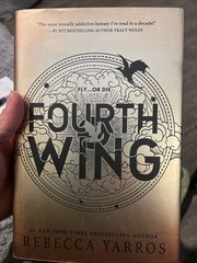 Fourth Wing by Rebecca Yarros, First Edition Very Good B-690
