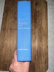 PRINCIPLES OF BUSINESS LAW by Corley & Robert. 1971 9th Edition HC. VERY GOOD.