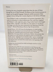 The History of Anti-Semitism, Volume 4: Suicidal Europe, 1870-1933, Poliakov PB