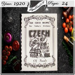 1920 Old Czech Recipes For Today’s Kitchens Vintage Cook Book 24 Pages