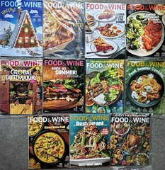 Food & Wine Magazines Lot of 11 (2025)