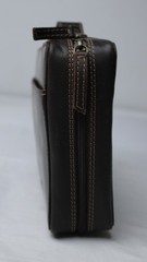Hunter & Scribe Unisex Solid Buffalo Leather Bible Cover NC3 Dark Brown Large