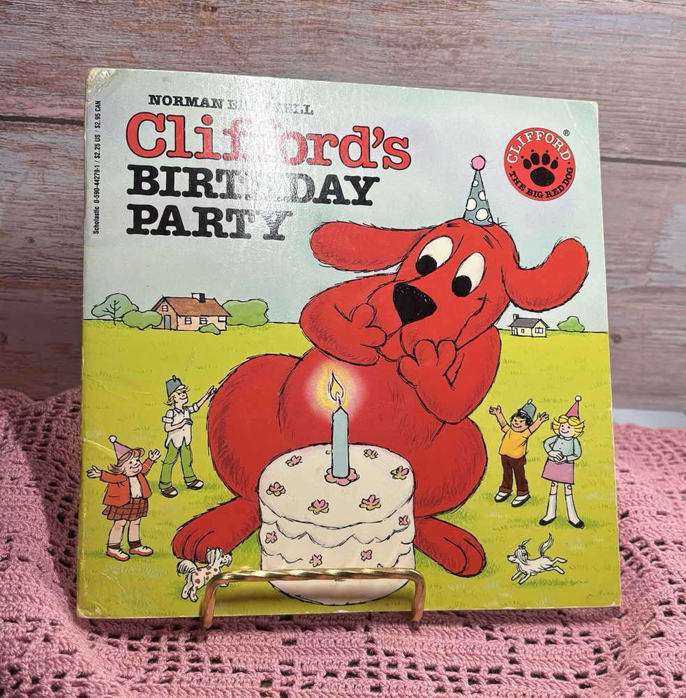 Norman Bridwell Clifford’s Birthday Party PB Illustrated Picture Book Scholastic