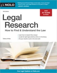 Legal Research: How to Find Understand the Law – Paperback – GOOD