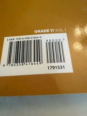 HMH INTO LITERATURE Grade 11 Volume 1 Student Edition—Like New