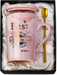 Elegant 14oz Ceramic Coffee Mug with Gold Print – Perfect for Mom’s Birthday