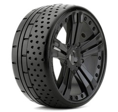 Powerhobby 1/8 GT Atomic Belted Mounted Tires 17mm Medium Compound (4) : GRP