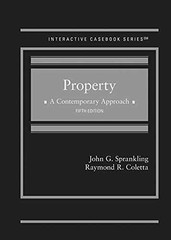 Property: A Contemporary – Hardcover, by Sprankling John; Coletta – Acceptable n