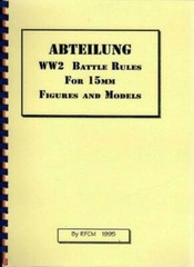 ABTEILUNG – WW2 BATTLE RULES FOR 15MM FIGS – SLIGHT SHELF WEAR