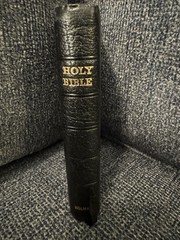 Holy Bible KJV Pocket Size, Red Letter, Snap, Black Bonded Leather, 1982 Holman