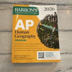 Barron’s AP Human Geography Premium 2026 Exam Prep Paperback 528 Pages