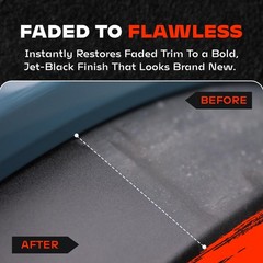 BLAZON Black Trim Restorer 8 oz – Dye-Infused Solution for Car Trim