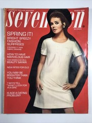 SEVENTEEN magazine March 1969-Fashion makeup hair Cover: Colleen Corby