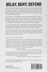 Delay Deny Defend by Jay Feinman Official Distributor Paperback Edition In Stock