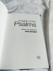 Insights of the Psalms: Insights of Jesus, Skevington, Andrea, Used; Very Good B
