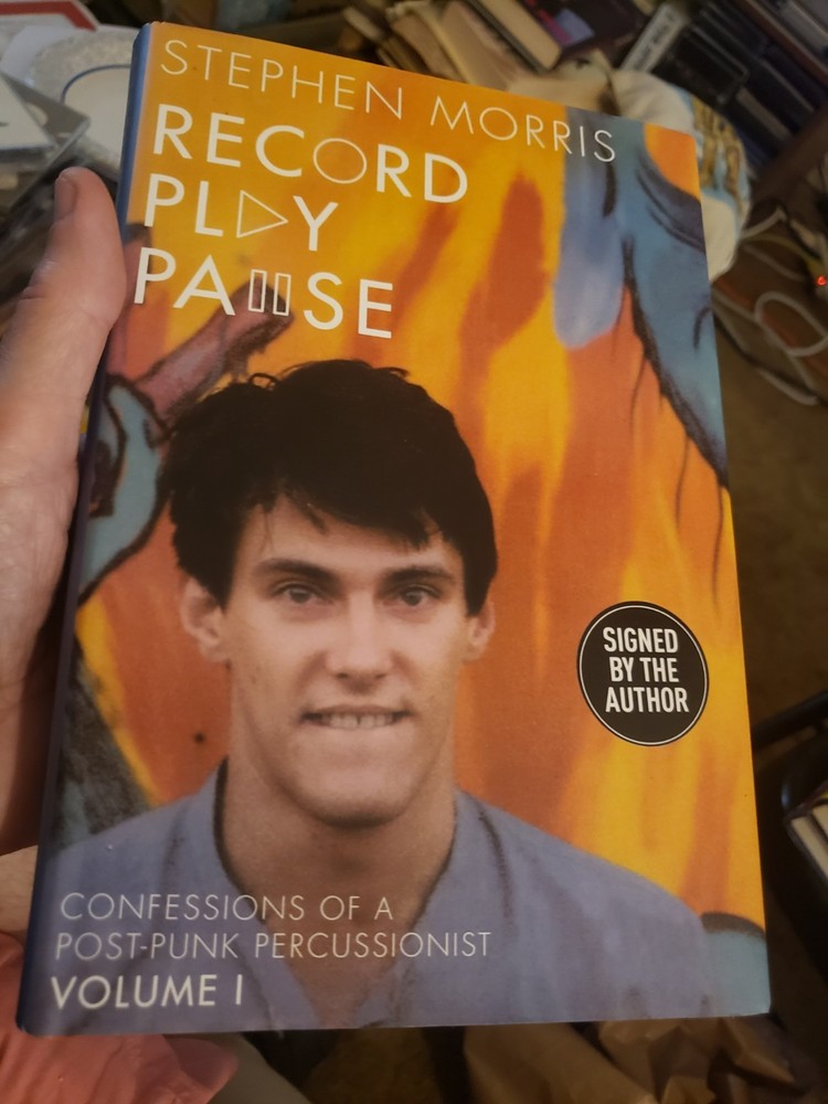 Signed Stephen Morris Record Play Pause First Edition British Hardcover New