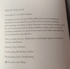 Man of the Year by Iliana Xander Self-Published 2025 Paperback