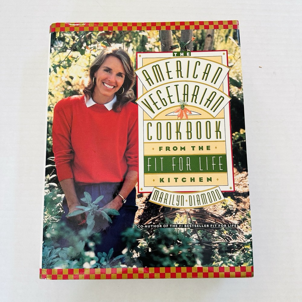 1990 American Vegetarian Cookbook Fit For Life Marilyn Diamond 422 pgs Hardcover
