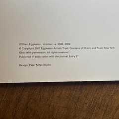 William Eggleston – Sorry We Are Not Sorry 1st Edition (slight marks on cover)