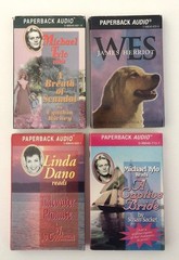 Paperback Audio Cassette Tapes – SET OF 4 – Vintage 1992-1994 –