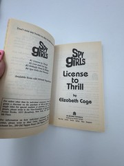 Spy Girls License to Thrill #1 Elizabeth Cage 1998 Y2K YA Paperback Rare
