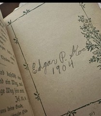 Antique German Forget Me Not Book Miniature 1800s