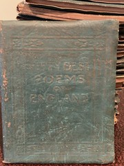RARE Lot 18 Antique Green Little Leather Library Book 1920 Kipling Wilde Thoreau